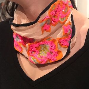 Mignonne Gavigan Hot Pink, Black, Orange, Silk